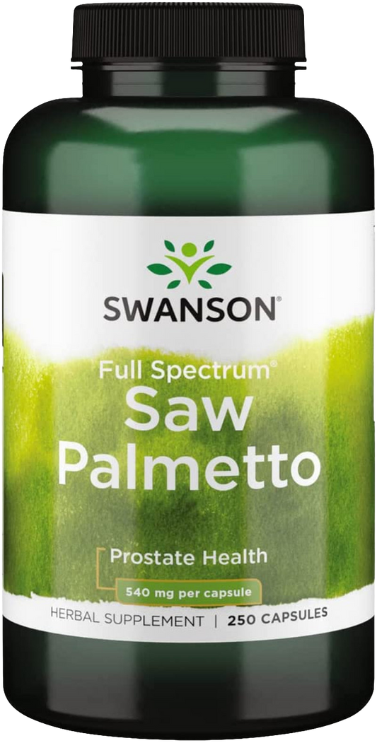 Saw Palmetto 540mg – Prostate & Hair Support for Men | 250 Capsules